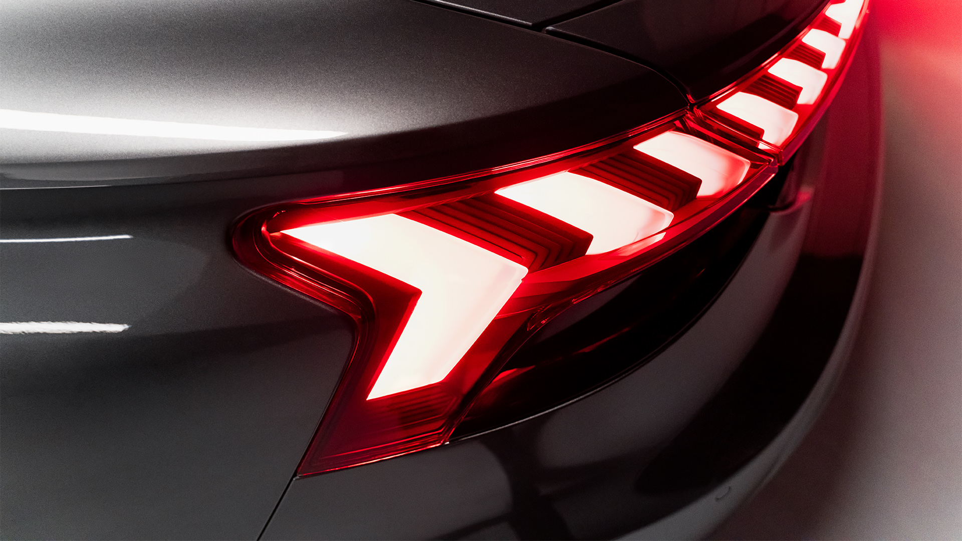 The taillights on the Audi RS e-tron GT 
