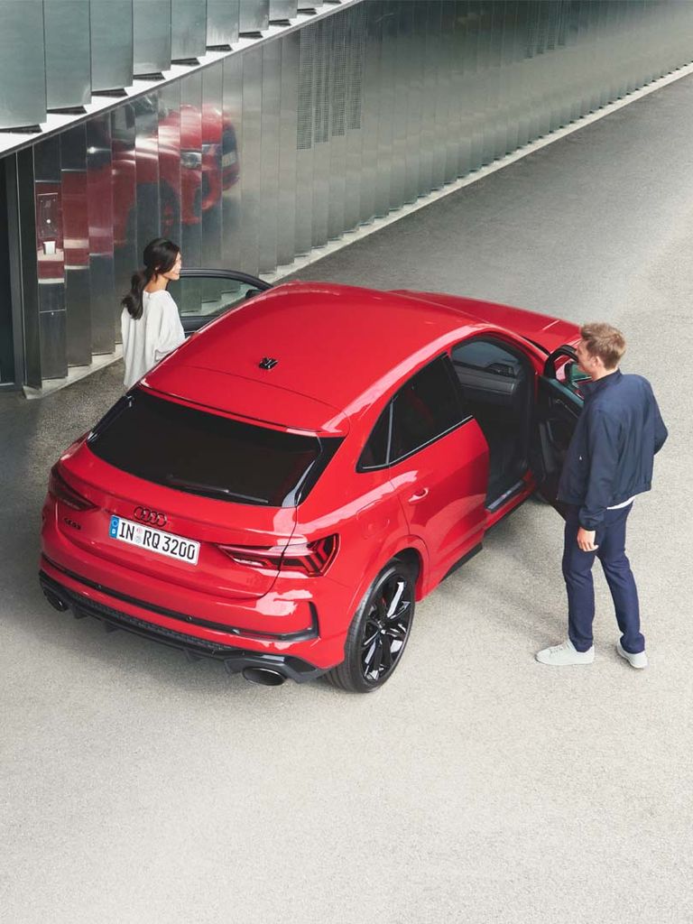 Top view of the Audi RS Q3 Sportback