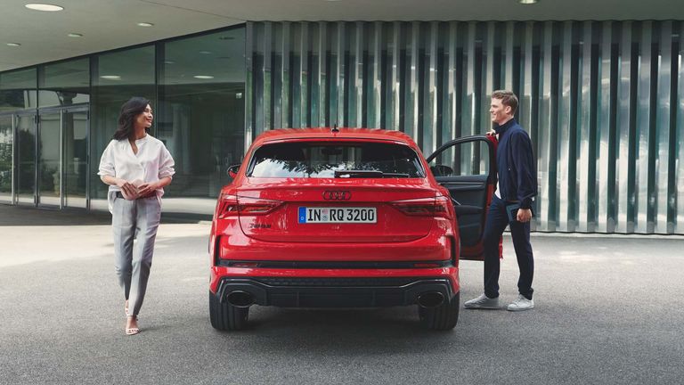 Rear view of the Audi RS Q3 Sportback